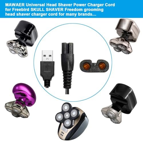 MAWAER Universal Head Shaver Power Charger Cord – Compatible with Skull Shaver FreedomShaver and More Avelisse