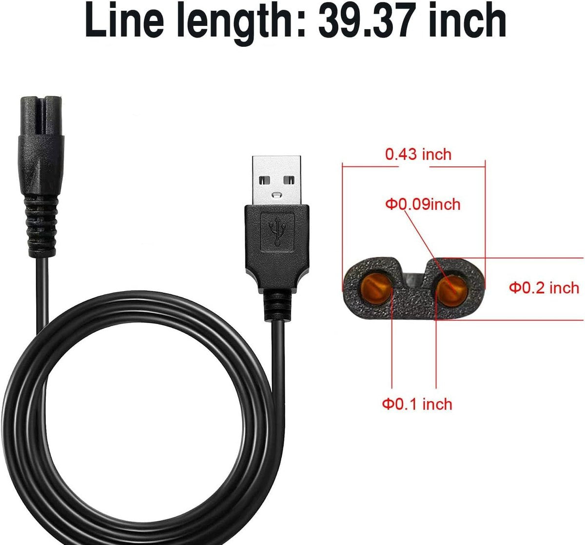 MAWAER Universal Head Shaver Power Charger Cord – Compatible with Skull Shaver FreedomShaver and More Avelisse