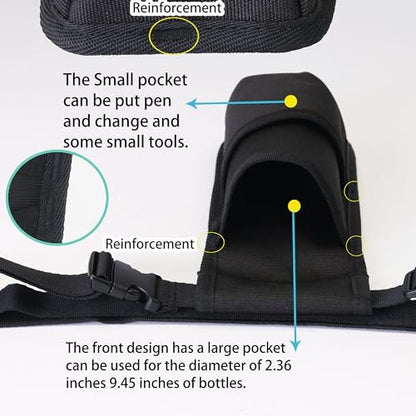 Tuhaoge Massage Oil Holster – Hands-Free Bottle Carrier for Therapists (Black, 1 Bottle) Avelisse