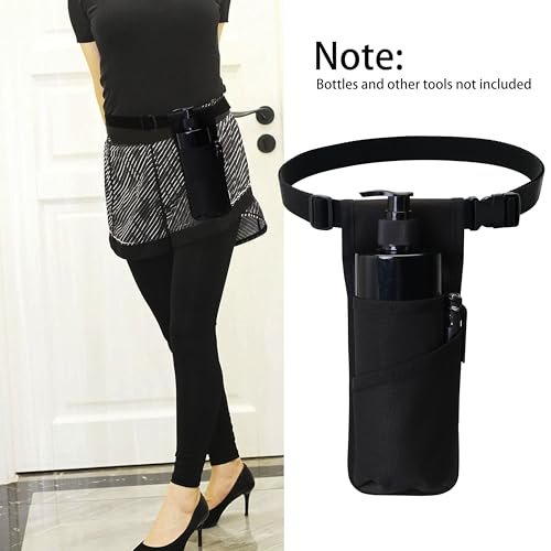 Tuhaoge Massage Oil Holster – Hands-Free Bottle Carrier for Therapists (Black, 1 Bottle) Avelisse