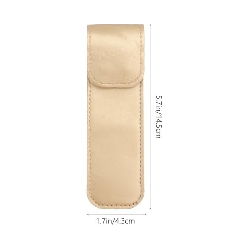 Beaupretty Pu Leather Tweezer Protective Case – Smooth, Shockproof Cover for Eyelash Grafting Tweezers, Lightweight Portable Storage Sleeve (Golden, 14.5x4.3cm) - görsel 14