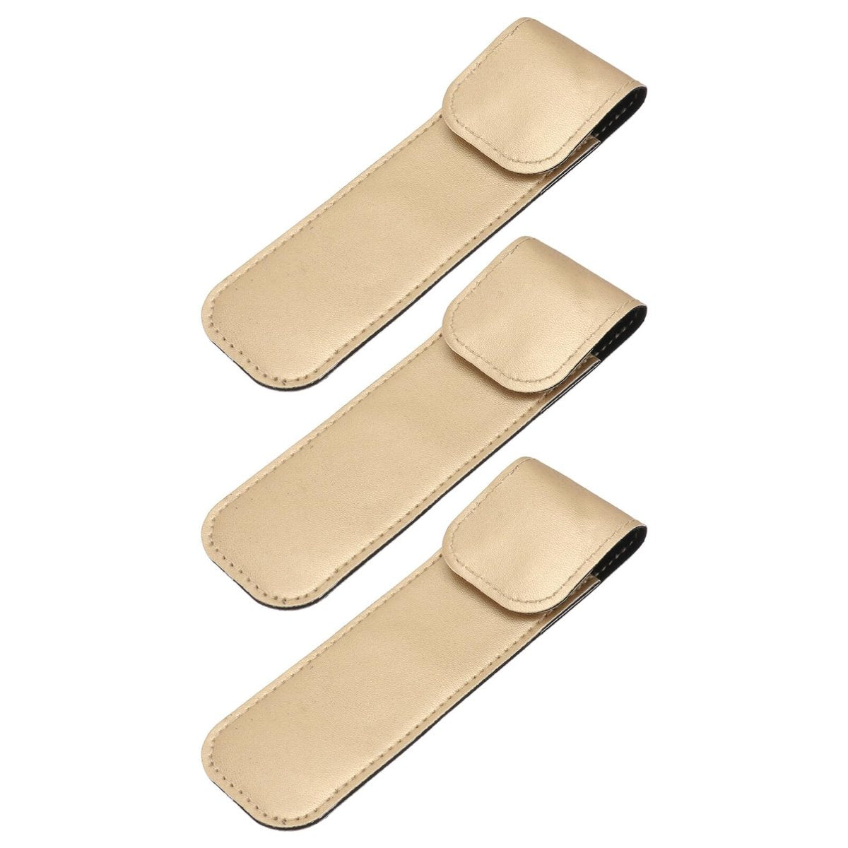 Beaupretty Pu Leather Tweezer Protective Case – Smooth, Shockproof Cover for Eyelash Grafting Tweezers, Lightweight Portable Storage Sleeve (Golden, 14.5x4.3cm) - görsel 5