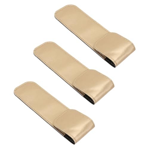 Beaupretty Pu Leather Tweezer Protective Case – Smooth, Shockproof Cover for Eyelash Grafting Tweezers, Lightweight Portable Storage Sleeve (Golden, 14.5x4.3cm) - görsel 10