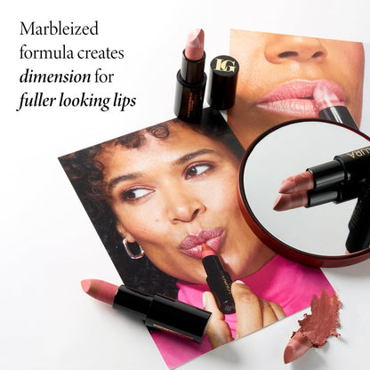 LAURA GELLER NEW YORK Italian Marble Sheer Lipstick - Al Fresco - Hydrating & Lightweight - Vitamin E & Castor Seed Oil - Cream Finish Avelisse