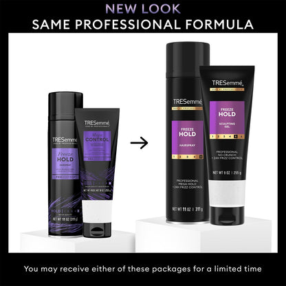 TRESemmé Freeze Hold Hairspray & Sculpting Hair Gel Duo – Alcohol-Free, Anti-Humidity, 24H Frizz Control Avelisse