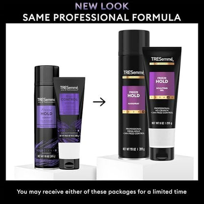 TRESemmé Freeze Hold Hairspray & Sculpting Hair Gel Duo – Alcohol-Free, Anti-Humidity, 24H Frizz Control Avelisse