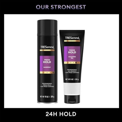 TRESemmé Freeze Hold Hairspray & Sculpting Hair Gel Duo – Alcohol-Free, Anti-Humidity, 24H Frizz Control Avelisse