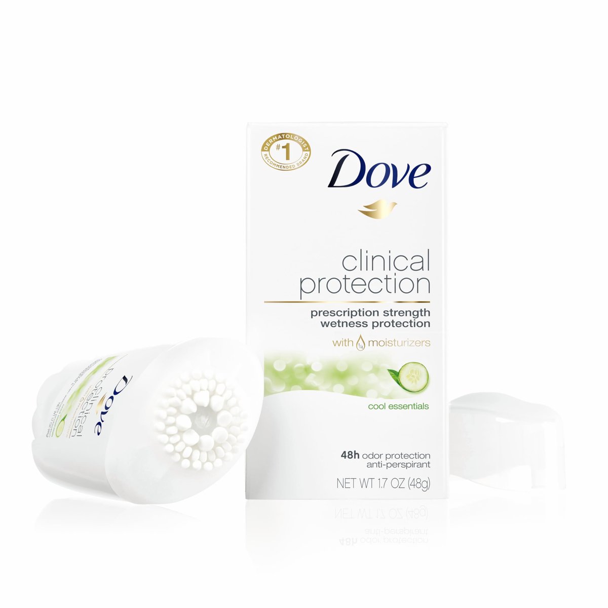 Dove Clinical Protection Antiperspirant Deodorant for Women, 3-Stick Variety Pack, 48-Hour Coverage, Sensitive Skin, 1.7 oz Each Avelisse