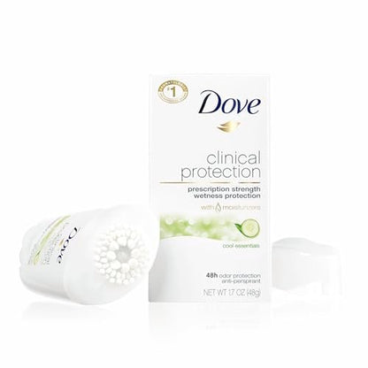 Dove Clinical Protection Antiperspirant Deodorant for Women, 3-Stick Variety Pack, 48-Hour Coverage, Sensitive Skin, 1.7 oz Each Avelisse