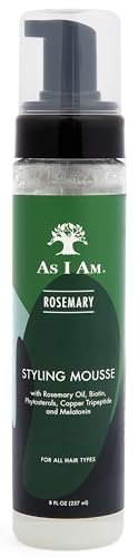 As I Am Rosemary Styling Mousse – 8 Fl Oz with Biotin & Saw Palmetto for Curly, Wavy, and Natural Hair - görsel 2