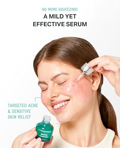 BRING GREEN ZINC TECA Serum with Niacinamide | Soothing Face Serum for Sensitive Skin, Pore Minimizing & Hydrating | Korean Skincare for Breakouts & Uneven Texture