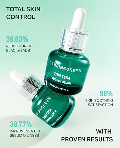 BRING GREEN ZINC TECA Serum with Niacinamide | Soothing Face Serum for Sensitive Skin, Pore Minimizing & Hydrating | Korean Skincare for Breakouts & Uneven Texture - görsel 11