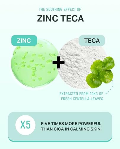 BRING GREEN ZINC TECA Serum with Niacinamide | Soothing Face Serum for Sensitive Skin, Pore Minimizing & Hydrating | Korean Skincare for Breakouts & Uneven Texture