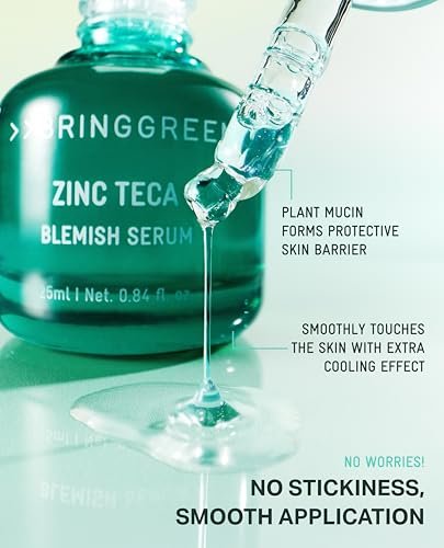 BRING GREEN ZINC TECA Serum with Niacinamide | Soothing Face Serum for Sensitive Skin, Pore Minimizing & Hydrating | Korean Skincare for Breakouts & Uneven Texture - görsel 13