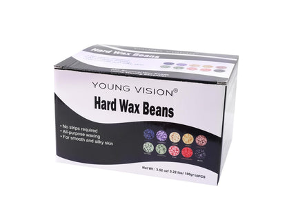 YOUNG VISION Hard Wax Beads for Hair Removal – 2.2 lbs (1000g) Refill Waxing Beads for Sensitive Skin – Soft & Painless Wax Beans for Face, Brazilian, Bikini, Body – 10 Packs, Multi Color Avelisse