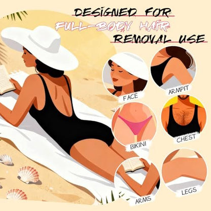 YOUNG VISION Hard Wax Beads for Hair Removal – 2.2 lbs (1000g) Refill Waxing Beads for Sensitive Skin – Soft & Painless Wax Beans for Face, Brazilian, Bikini, Body – 10 Packs, Multi Color Avelisse