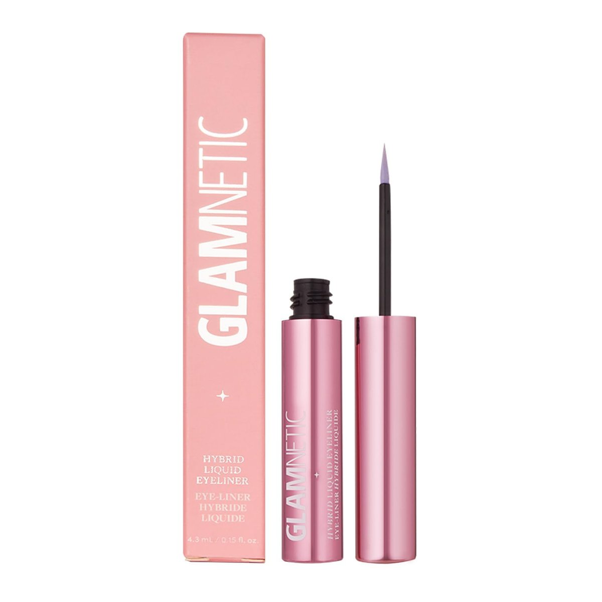 Glamnetic Hybrid Magnetic Eyeliner, Liquid Clear, for Eyelashes - Waterproof & Smudge Proof Liner | All-Day Hold for Magnetic Lashes, Quick-Drying, Paraben-Free 0.15 fl oz Avelisse
