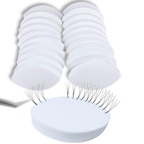 20 PCS Lash Sponges for Practice, Eye Shaped Practice Sponge, Lash Map Sponge, Eyelash Extension Beginners Supplies Kit, Cosmetic Makeup Sponge, Disposable, Eyelash tools (LEES A.M.) - görsel 2