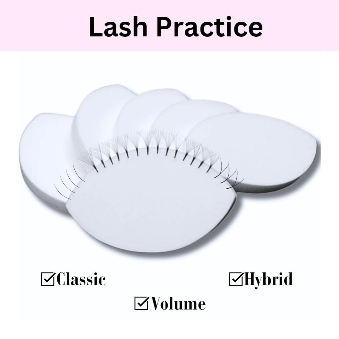 20 PCS Lash Sponges for Practice, Eye Shaped Practice Sponge, Lash Map Sponge, Eyelash Extension Beginners Supplies Kit, Cosmetic Makeup Sponge, Disposable, Eyelash tools (LEES A.M.) - görsel 7