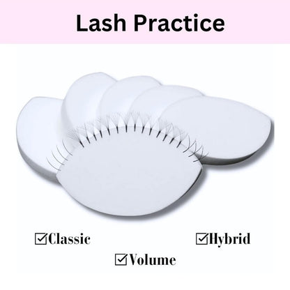 20 PCS Lash Sponges for Practice, Eye Shaped Practice Sponge, Lash Map Sponge, Eyelash Extension Beginners Supplies Kit, Cosmetic Makeup Sponge, Disposable, Eyelash tools (LEES A.M.)