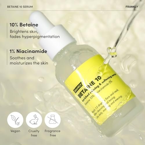 FRANKLY Betaine 10 Serum – Calm, Soften & Restore Skin Elasticity | 10% Betaine + 2% Niacinamide | Vegan & EWG Green | 1.01 fl.oz - görsel 6