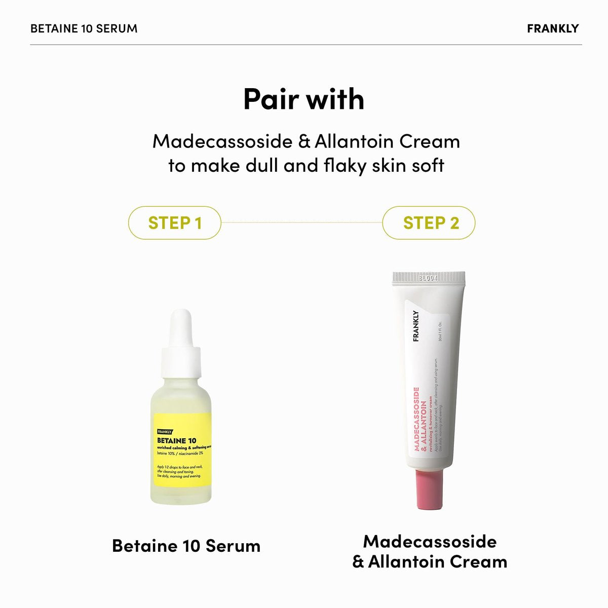 FRANKLY Betaine 10 Serum – Calm, Soften & Restore Skin Elasticity | 10% Betaine + 2% Niacinamide | Vegan & EWG Green | 1.01 fl.oz - görsel 9