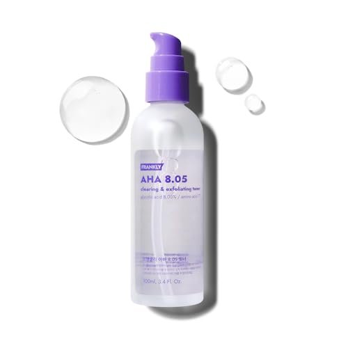 FRANKLY AHA 8.05% Toner | Pore-Refining Exfoliator with Glycolic Acid, 17 Amino Acids, Hyaluronic Acid | Smooths Texture, Hydrates, Targets Flakiness | Korean Skin Care 3.38 fl oz - görsel 2