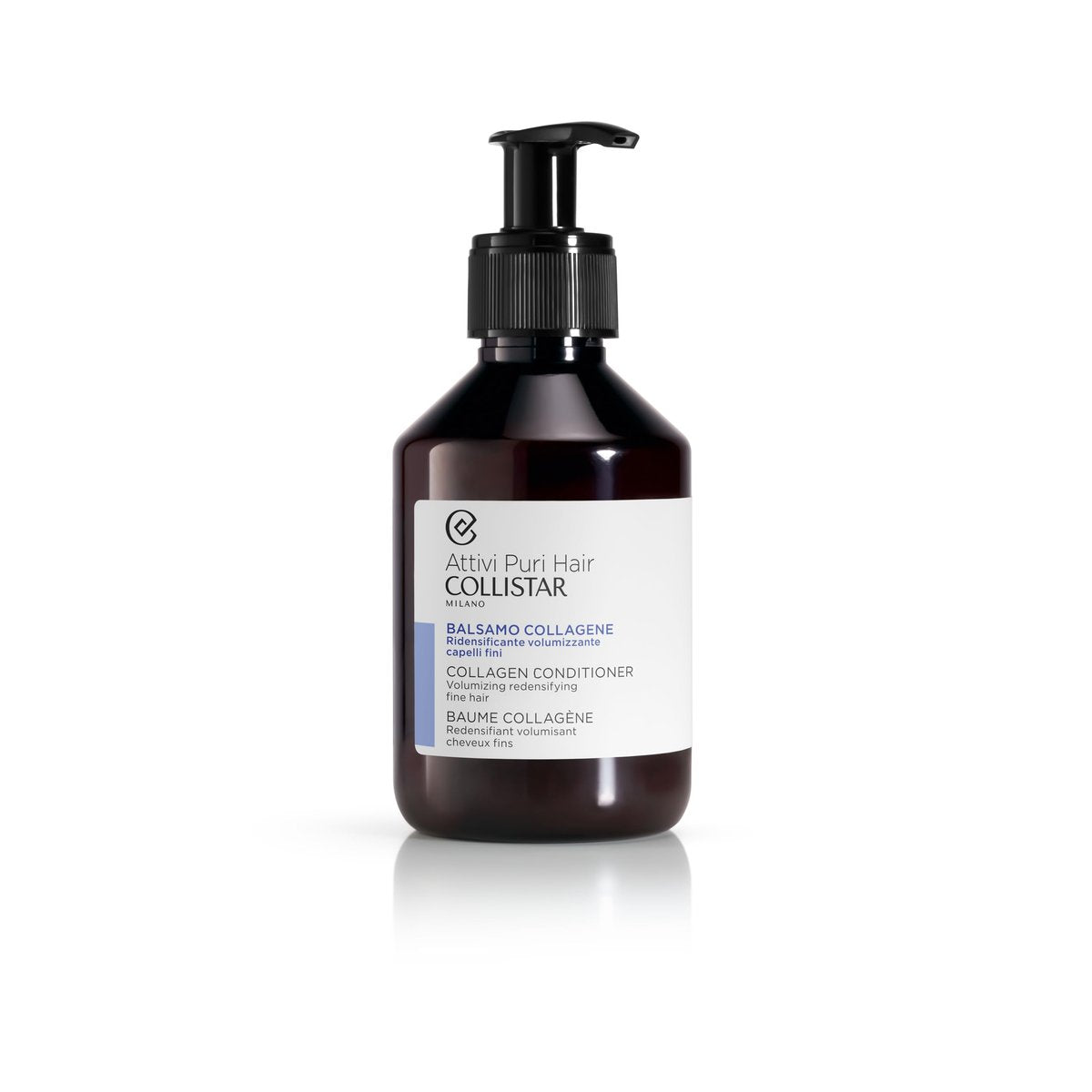 Collistar Attivi Puri Hair Collagen Volumizing Conditioner, 200ml - Made in Italy - görsel 1
