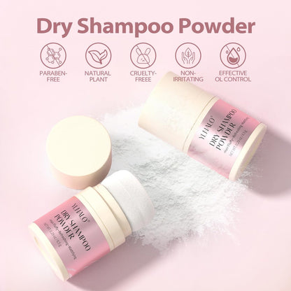 YLNALO Dry Shampoo Powder 2 Pack - Mattifying Root Fuller, Refreshing Non-Aerosol Dry Shampoo, No White Cast, Travel Size 0.58oz Each for Women and Men Avelisse