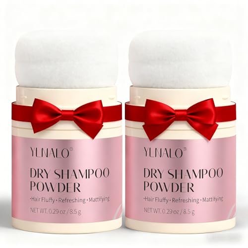 YLNALO Dry Shampoo Powder 2 Pack - Mattifying Root Fuller, Refreshing Non-Aerosol Dry Shampoo, No White Cast, Travel Size 0.58oz Each for Women and Men Avelisse