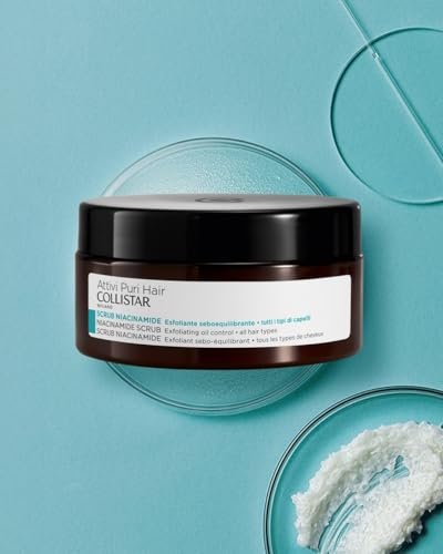 Collistar Attivi Puri Hair Niacinamide Scrub Mask - Scalp Treatment, 200 ml (6.7 Fl Oz) - Made in Italy - görsel 4