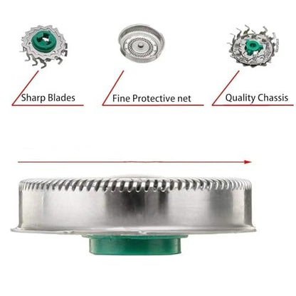 Fivoras SH60 Replacement Head Compatible with Philips Norelco 6000 Series – 3-Pack Green Avelisse