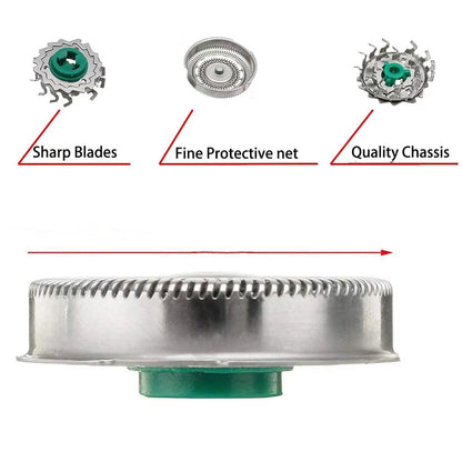 Fivoras SH60 Replacement Head Compatible with Philips Norelco 6000 Series – 3-Pack Green Avelisse