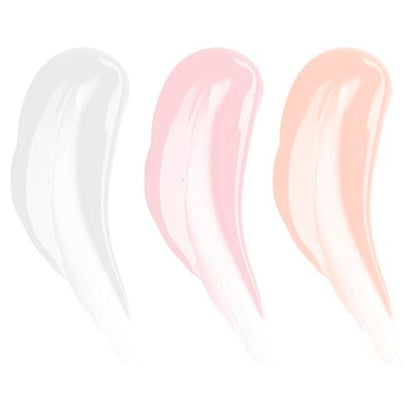 MCoBeauty Lip Gloss Trio - 3 in 1 Keychain Mini Glosses Set - High Shine Hydrating Non Sticky Clear Tinted Lip Color Pack - Doe Foot Applicator - For On the Go Makeup - Vegan & Cruelty Free