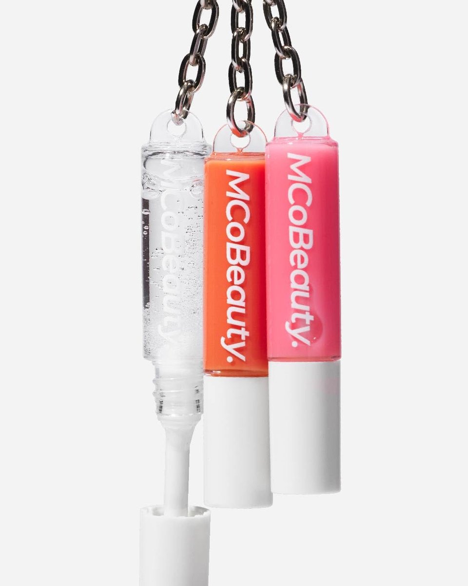 MCoBeauty Lip Gloss Trio - 3 in 1 Keychain Mini Glosses Set - High Shine Hydrating Non Sticky Clear Tinted Lip Color Pack - Doe Foot Applicator - For On the Go Makeup - Vegan & Cruelty Free - görsel 5
