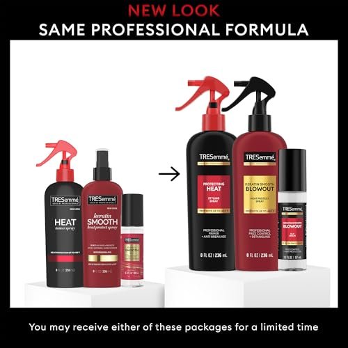 TRESemmé Blowout Products for Hair – Keratin Smooth Blowout Spray & Silk Serum + Protecting Heat Spray (3 Piece Set) Avelisse