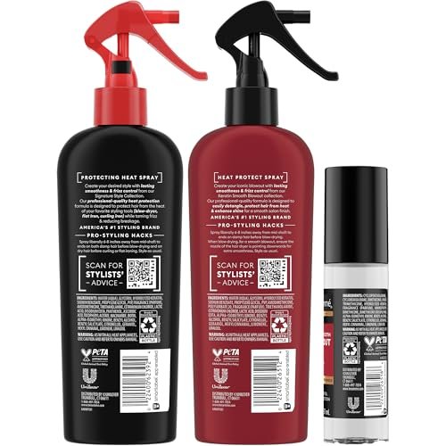 TRESemmé Blowout Products for Hair – Keratin Smooth Blowout Spray & Silk Serum + Protecting Heat Spray (3 Piece Set) Avelisse