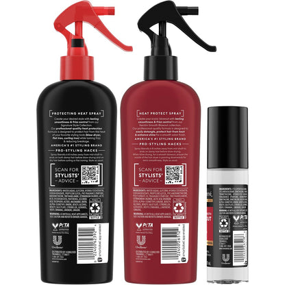 TRESemmé Blowout Products for Hair – Keratin Smooth Blowout Spray & Silk Serum + Protecting Heat Spray (3 Piece Set) Avelisse