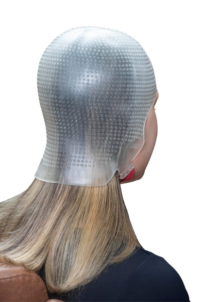 DOMPEL Sparta 2.4K Silicone Highlight Hair Cap – White, Reusable, Perfect Highlights Avelisse