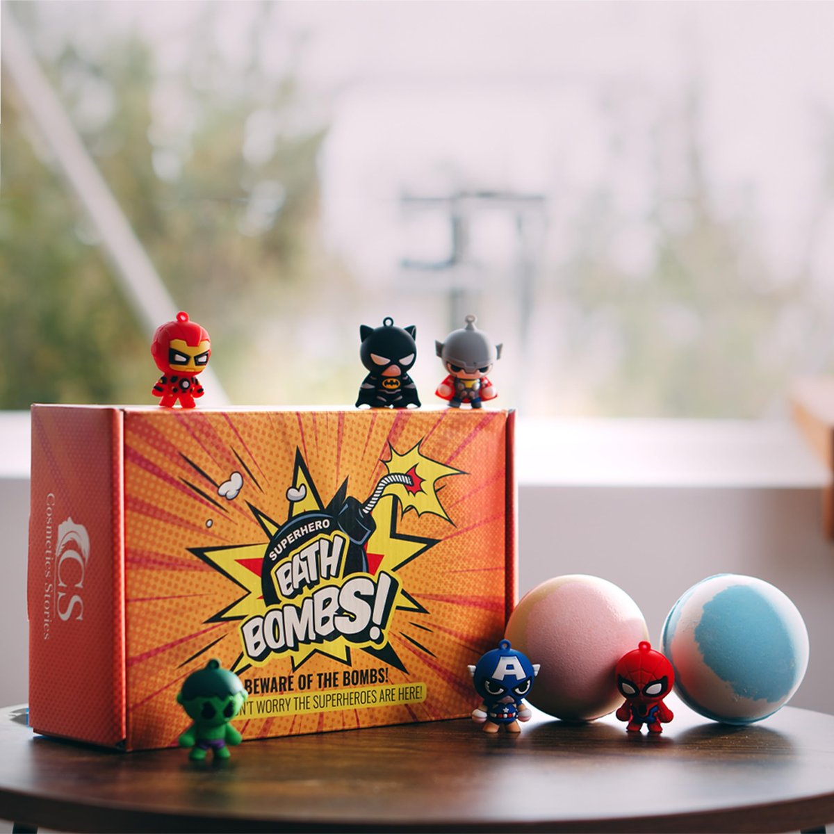 Superhero Bath Bombs for Kids with Surprise Inside - Organic, Gentle, Mess-Free Fun - Vibrant Colors & Amazing Scents - Gift for Superhero Fans Avelisse