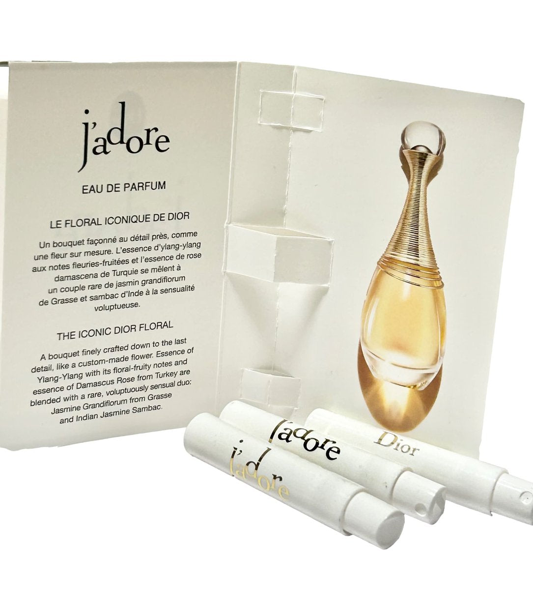 Dior J'adore Sample Perfume for Women – 1.2 ml / 0.04 fl oz (Set of 3) – Eau de Parfum Vials Avelisse
