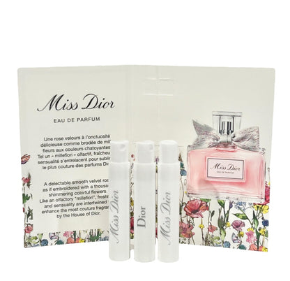 Dior Miss Dior Eau de Parfum Sample Set – 3 x 1 ml / 0.03 fl oz – Iconic Feminine Fragrance Avelisse
