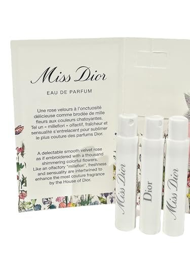 Dior Miss Dior Eau de Parfum Sample Set – 3 x 1 ml / 0.03 fl oz – Iconic Feminine Fragrance Avelisse