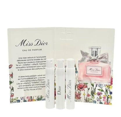 Dior Miss Dior Eau de Parfum Sample Set – 3 x 1 ml / 0.03 fl oz – Iconic Feminine Fragrance Avelisse