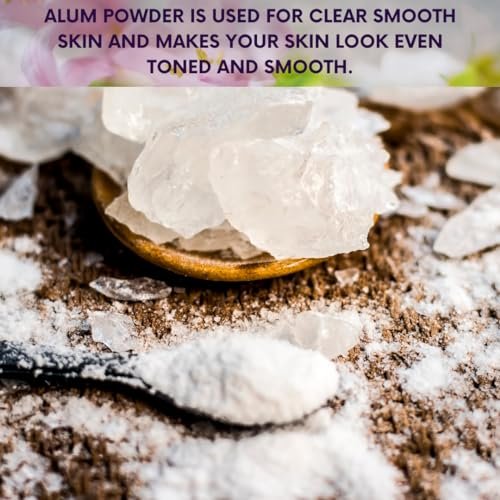 mGanna 100% Natural Alum Powder for Skin and Health Care - 100 GMS (3.53 oz) - görsel 6