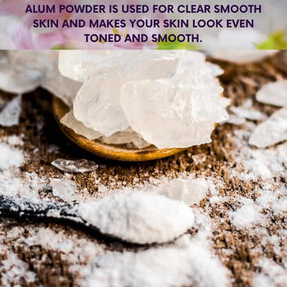 mGanna 100% Natural Alum Powder for Skin and Health Care - 100 GMS (3.53 oz)
