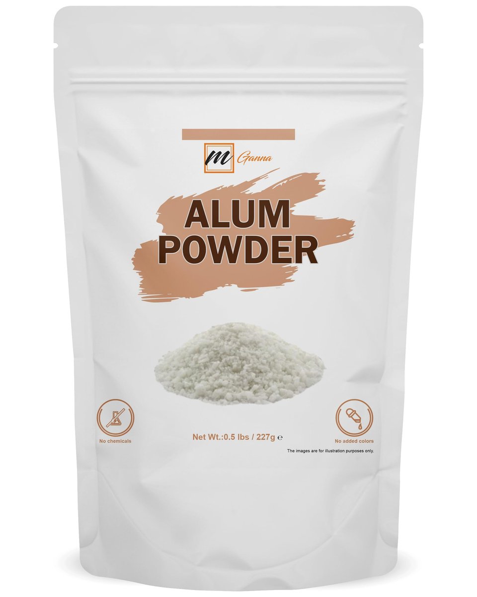 mGanna 100% Natural Alum Powder for Skin and Health Care - 100 GMS (3.53 oz) - görsel 1