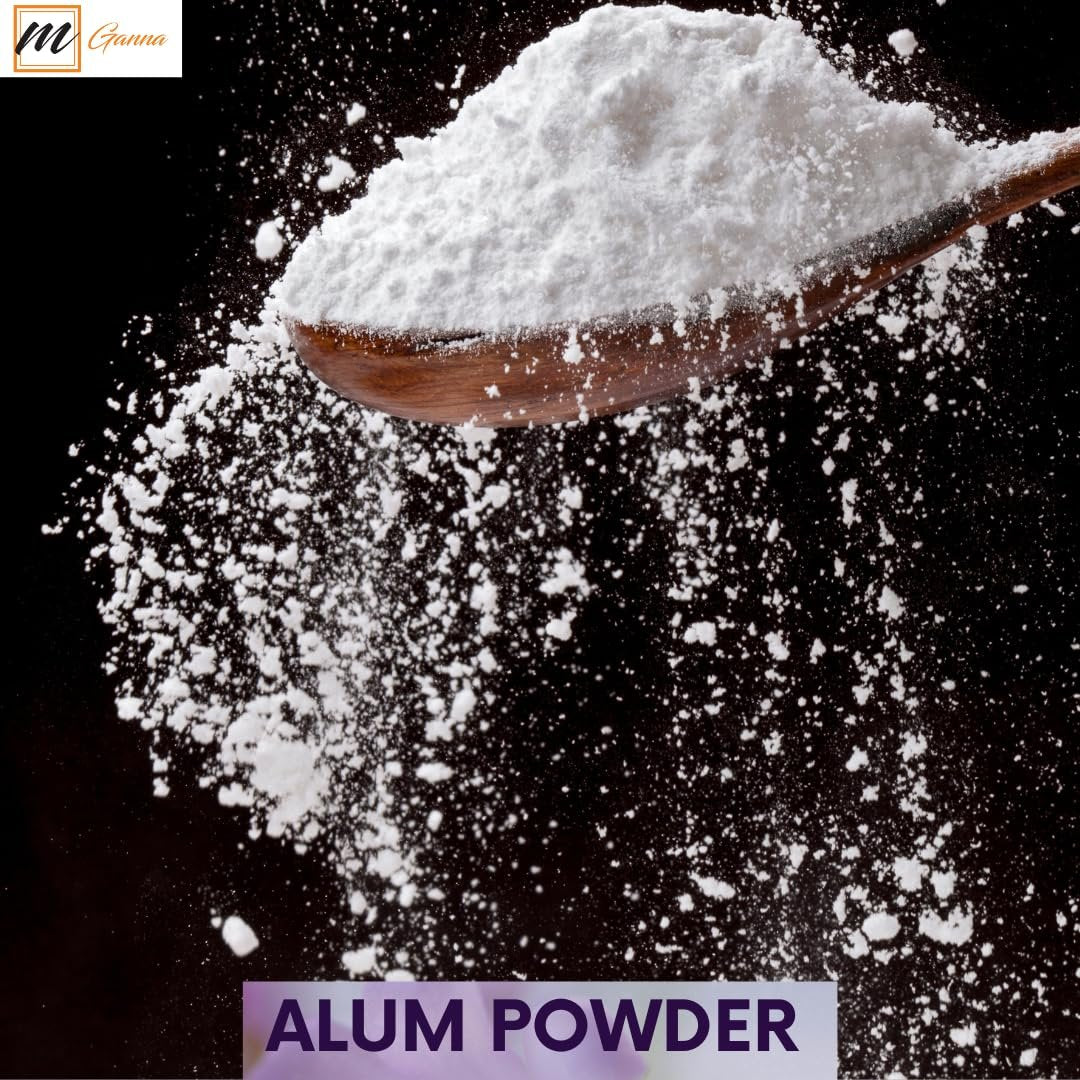 mGanna 100% Natural Alum Powder for Skin and Health Care - 100 GMS (3.53 oz) - görsel 9