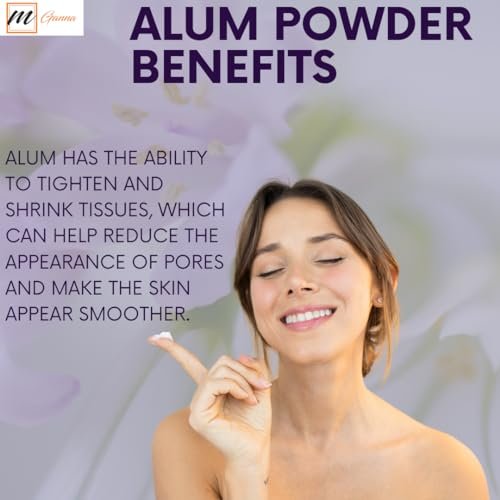 mGanna 100% Natural Alum Powder for Skin and Health Care - 100 GMS (3.53 oz) - görsel 8