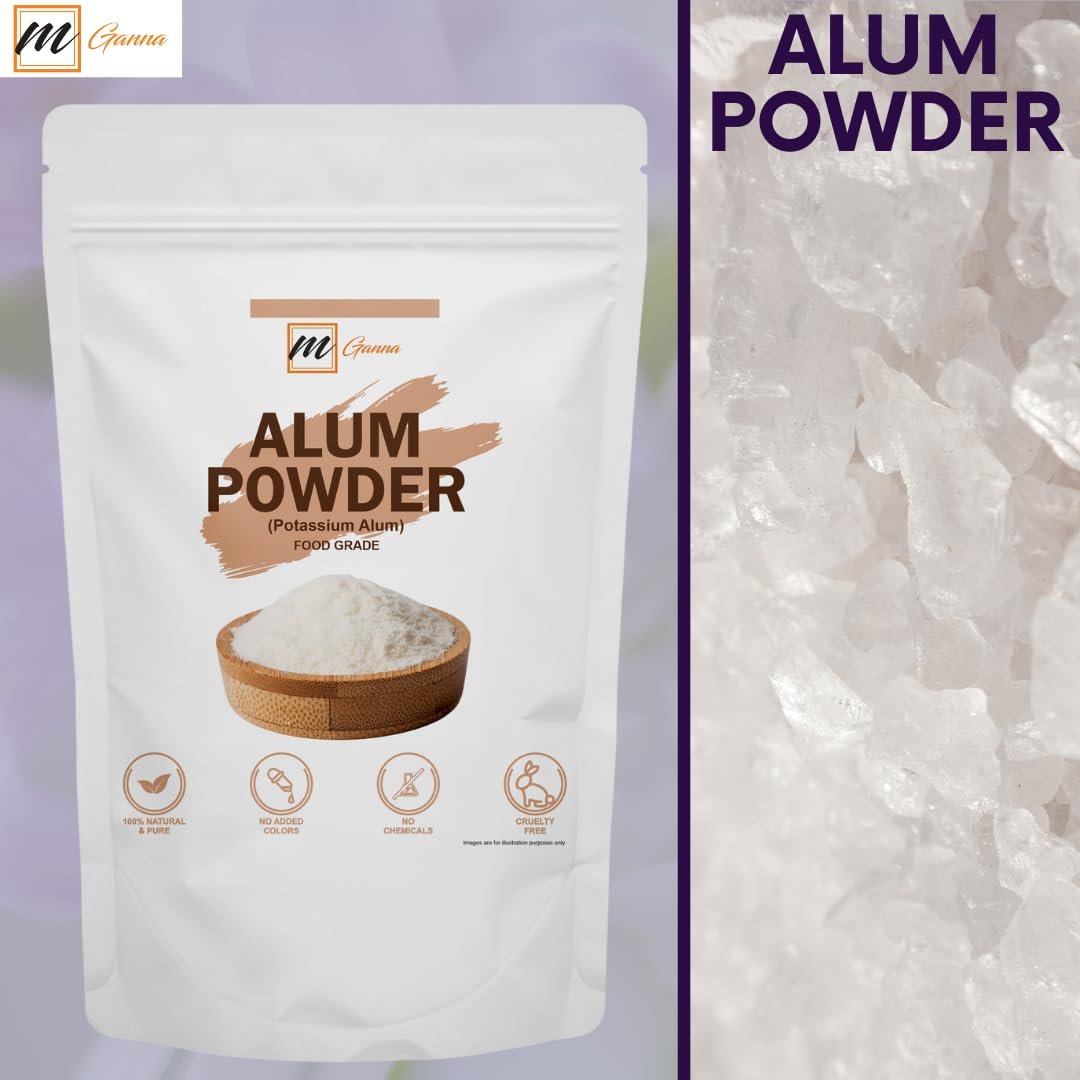 mGanna 100% Natural Alum Powder for Skin and Health Care - 100 GMS (3.53 oz) - görsel 13